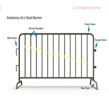 25X2.5m Galvanised Crowd Control Barrier/ Shop Steel Barrier (XM-16)